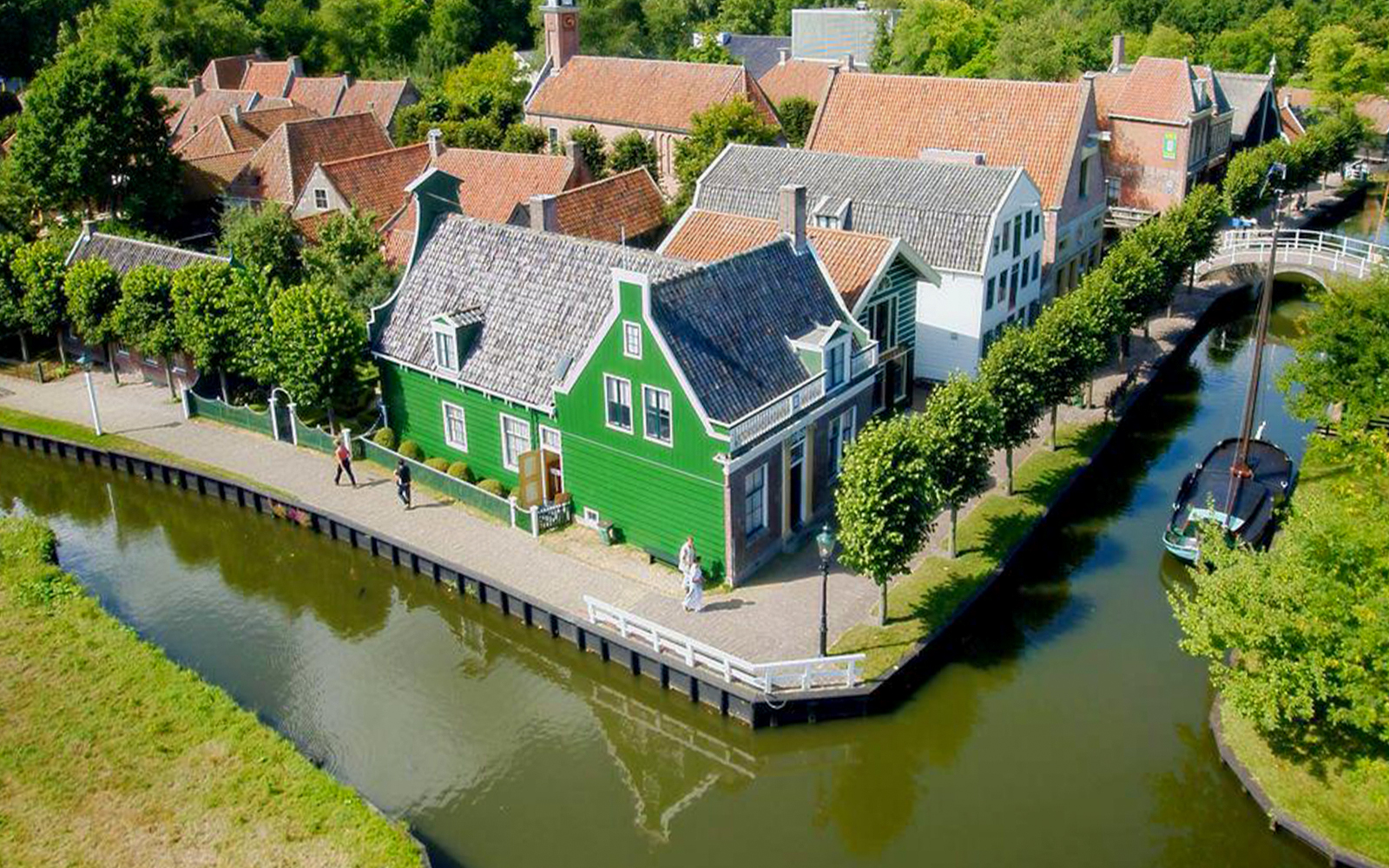 Aerial view of Zuiderzee Museum