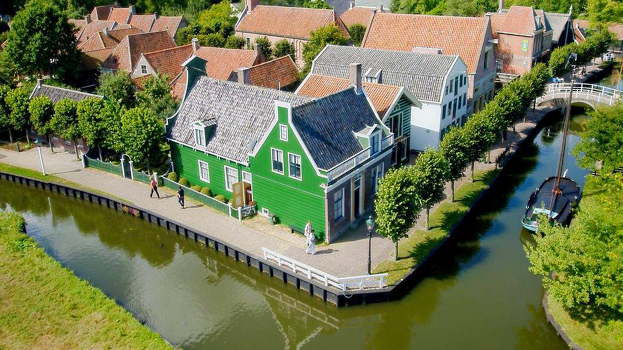 Aerial view of Zuiderzee Museum