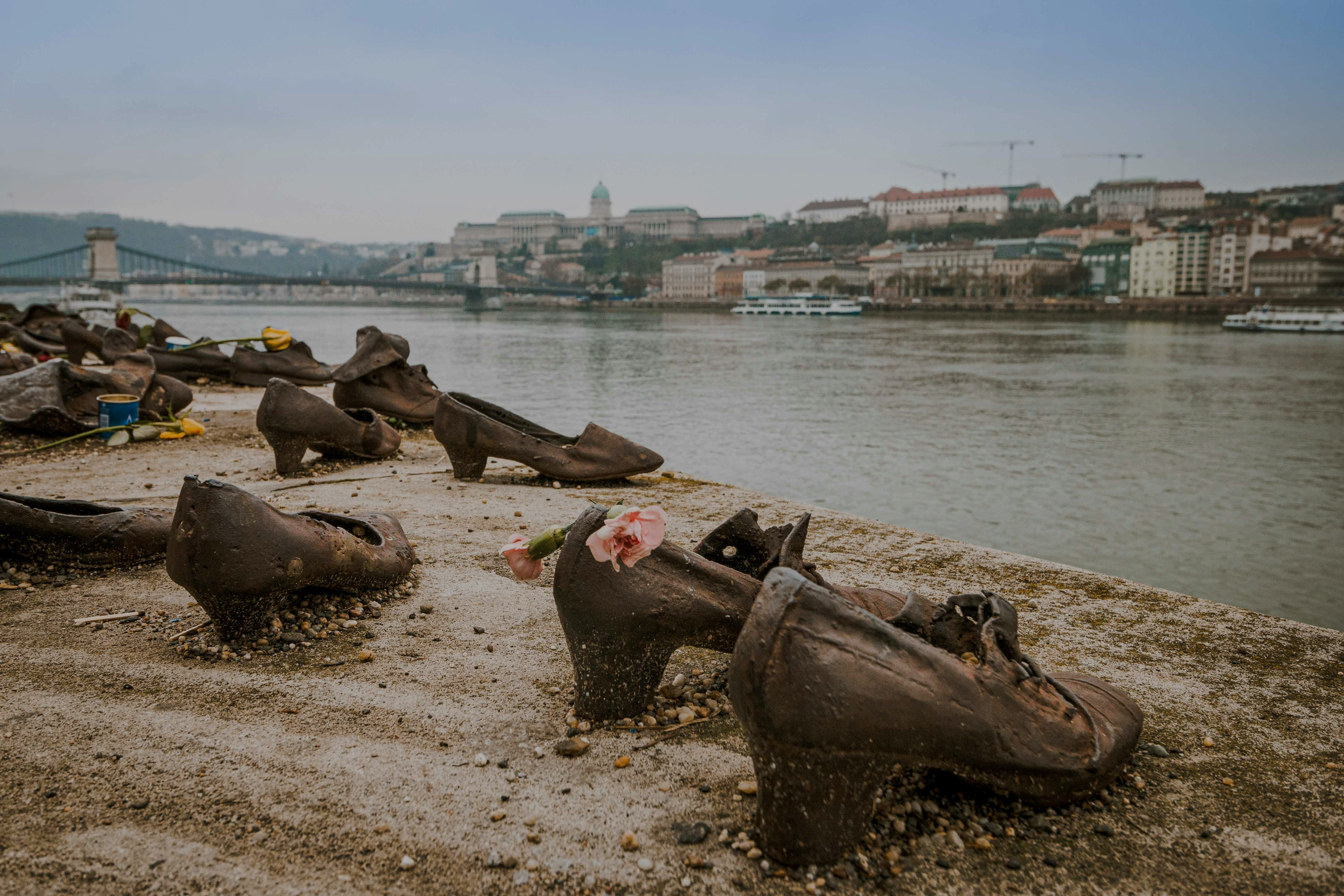 Shoes along the Danube
