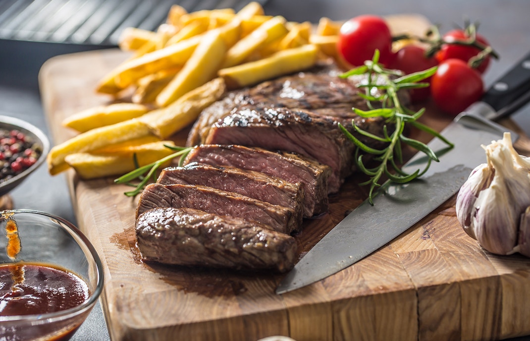 steak at a restaurant in belfast