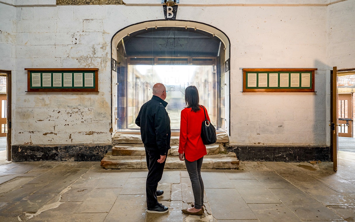 Visitors exploring the Seperate Prison at Port Arthur Historic Site.