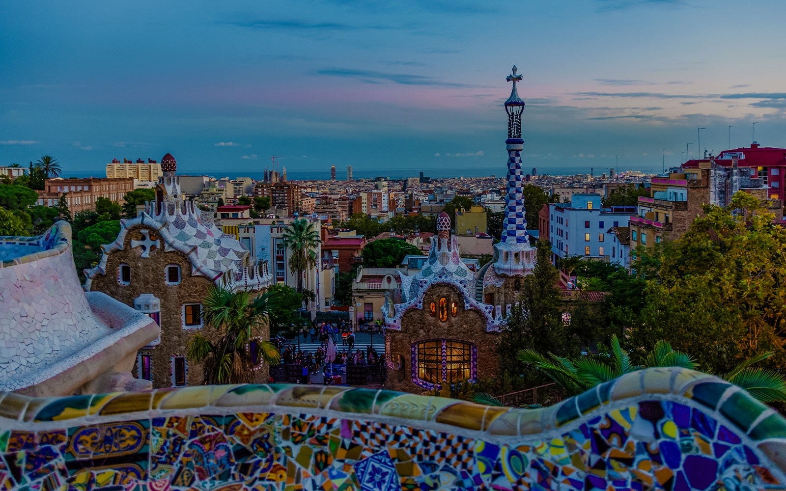 Park Guell sunset