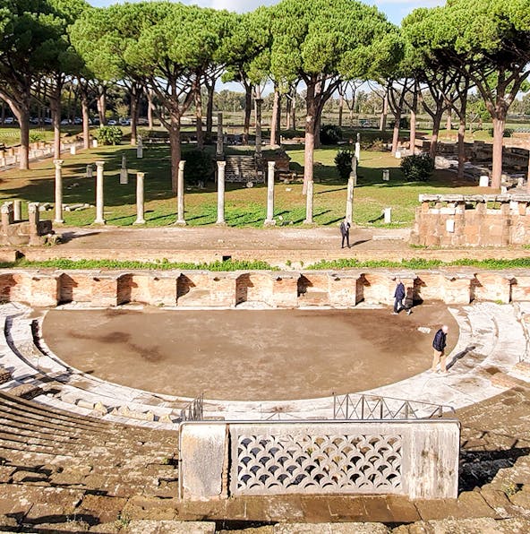 Unravel the ancient Roman past on your jouney from Rome to Ostia Antica