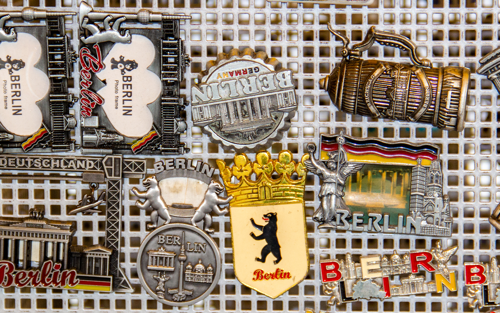 Souvenirs and gifts from Berlin on a display