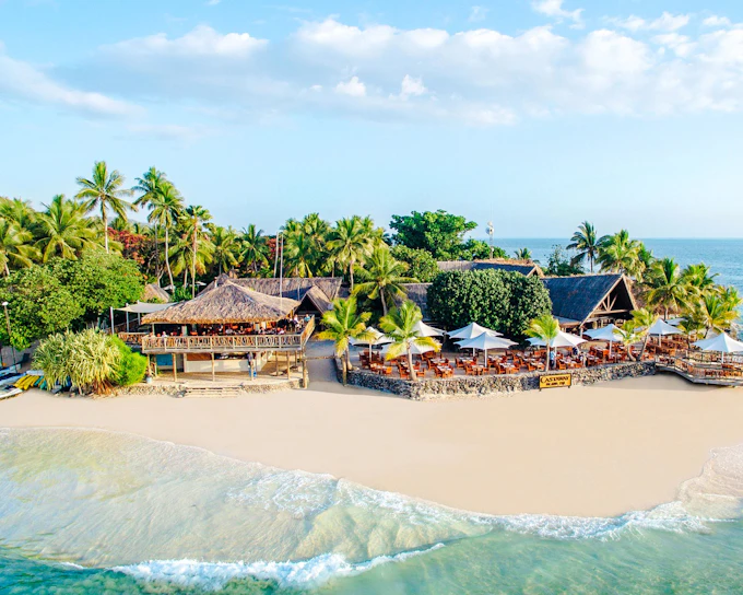 Full-Day Castaway Island Small Group Cruise by High Speed Catamaran including Lunch & Hotel Transfers