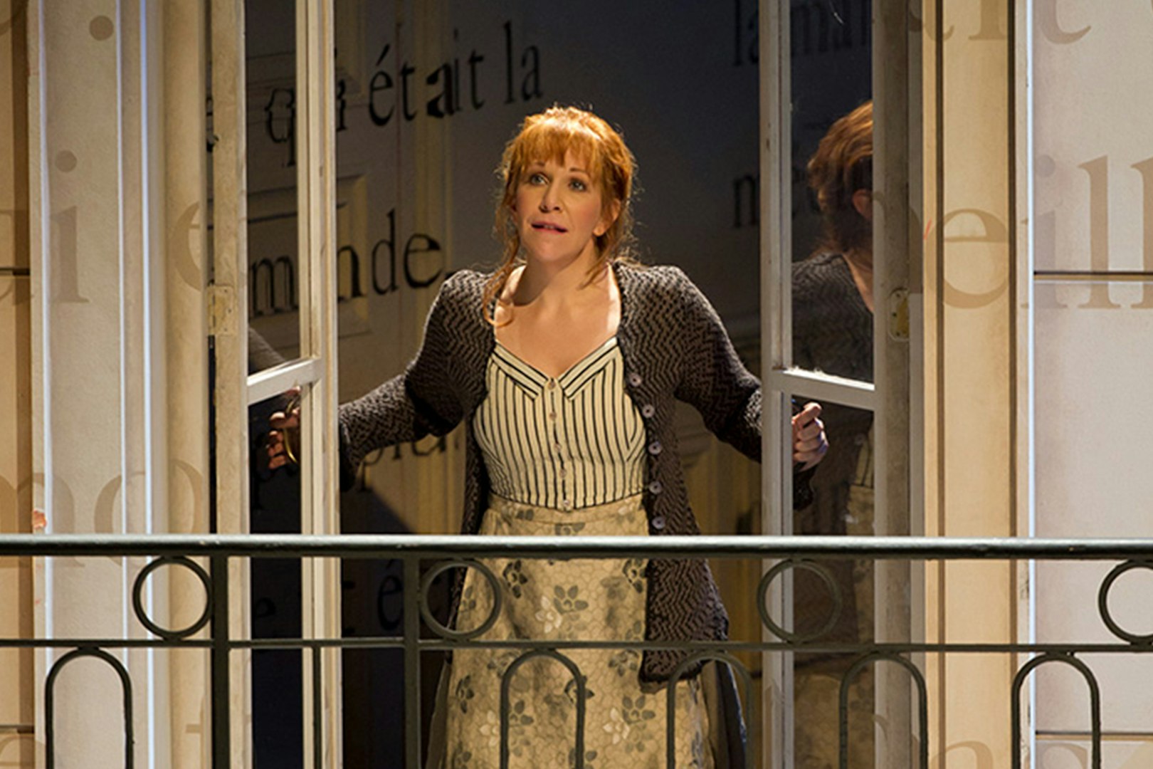 Cinderella character on stage at Sydney Lyric Theatre.