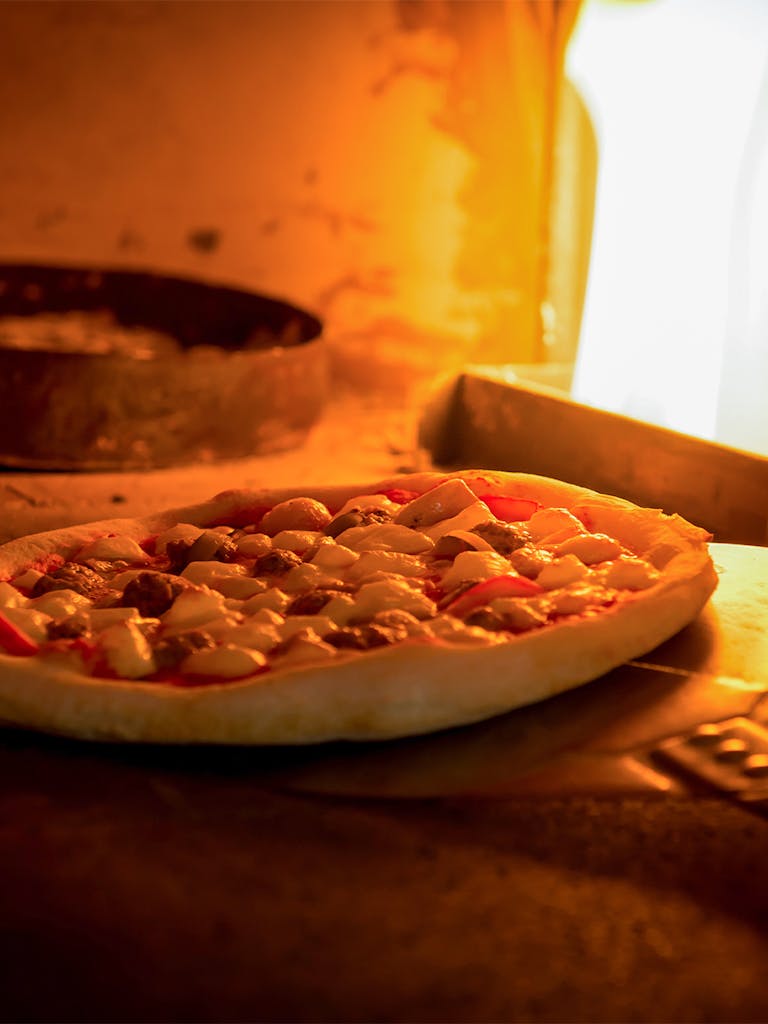 wood-fired pizzas