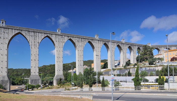 The aqueduct Das Aguas Livres, Portugal, Lisbon.