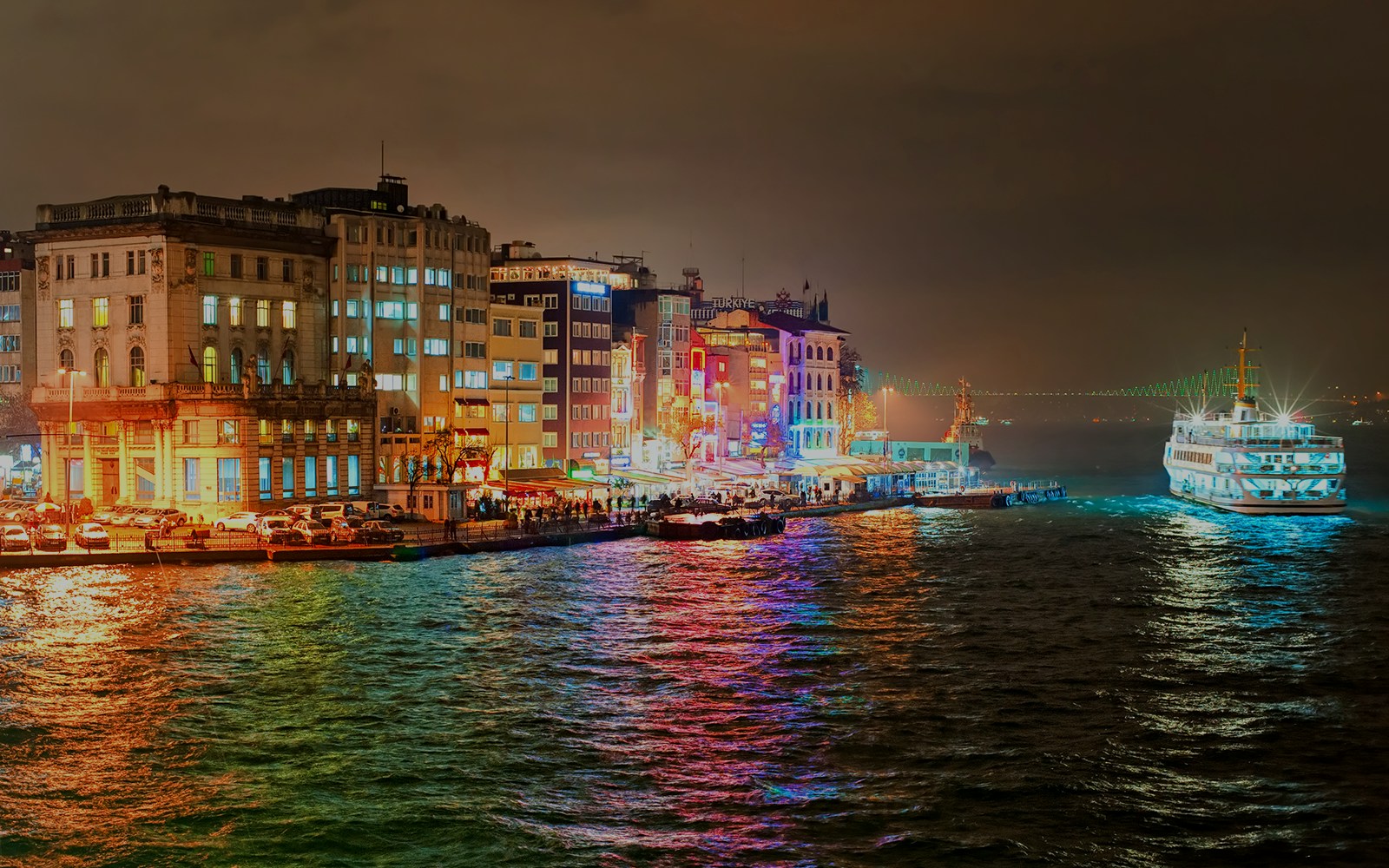 Bosphrosus Strait in the Night