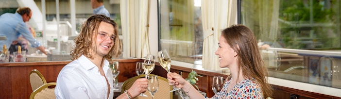 Restaurant at Cruise from Vienna