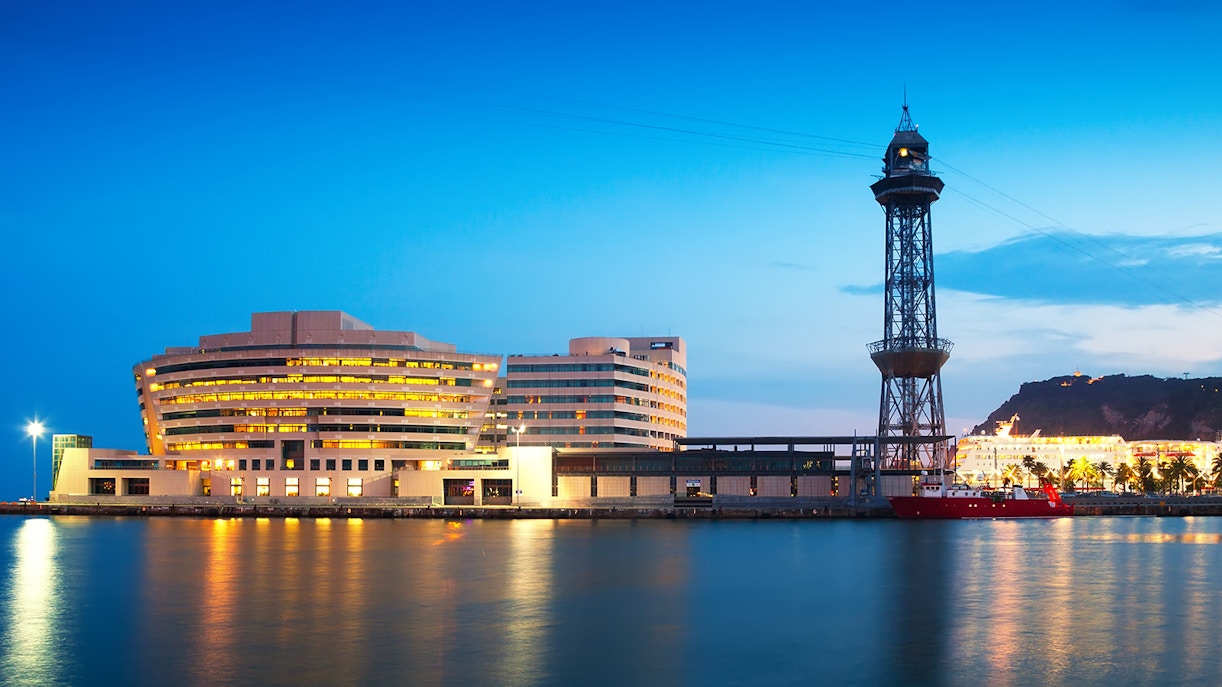 Port Vell nearby Barcelona Aquarium