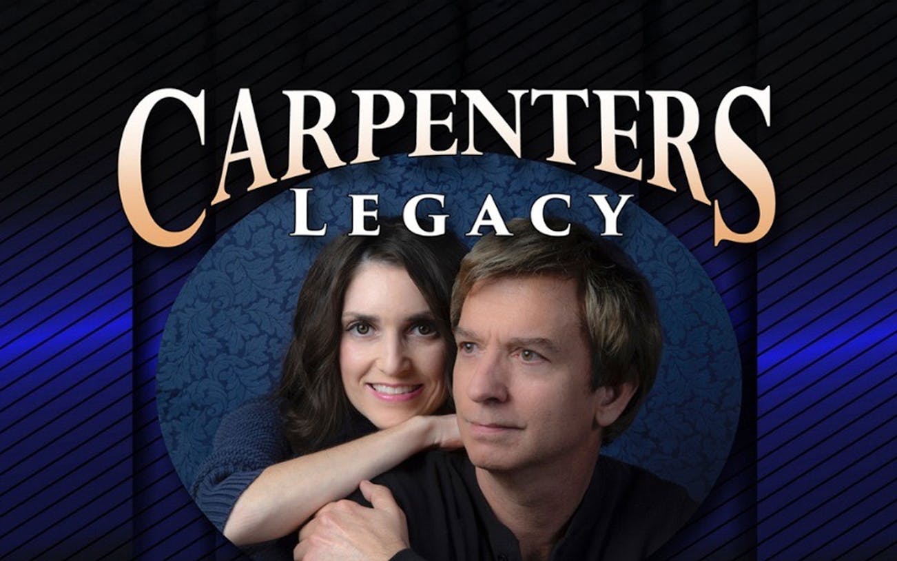 Carpenters Legacy show poster with two performers