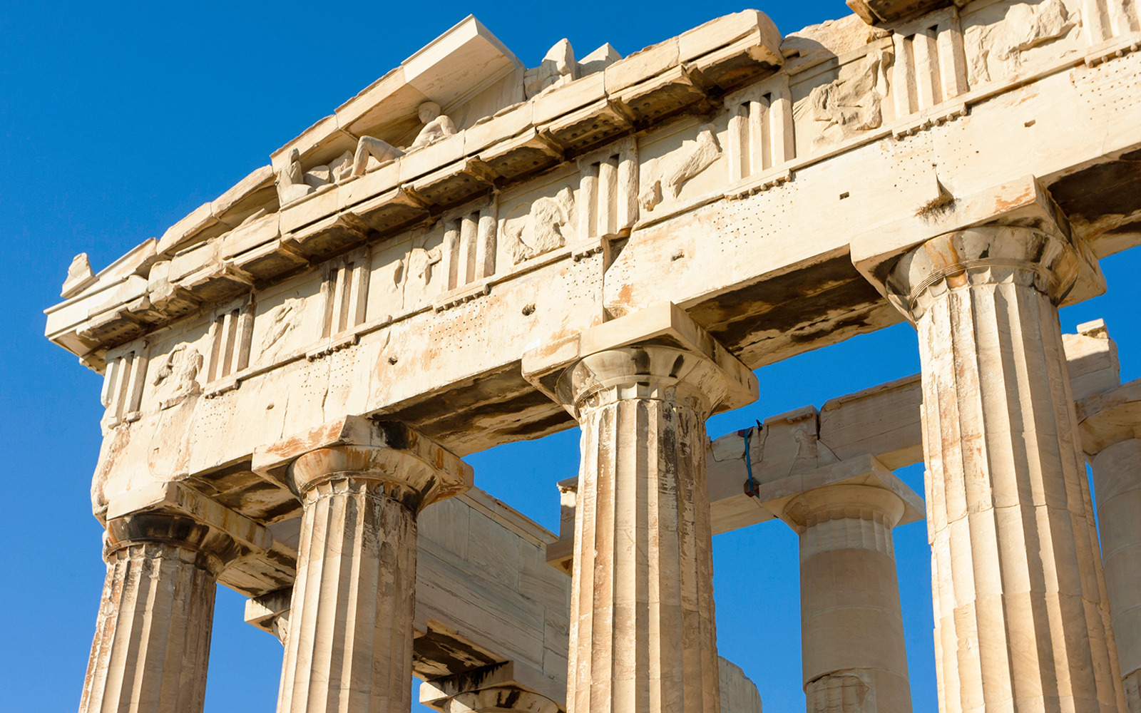 Parthenon architectural details, Athens, Greece.