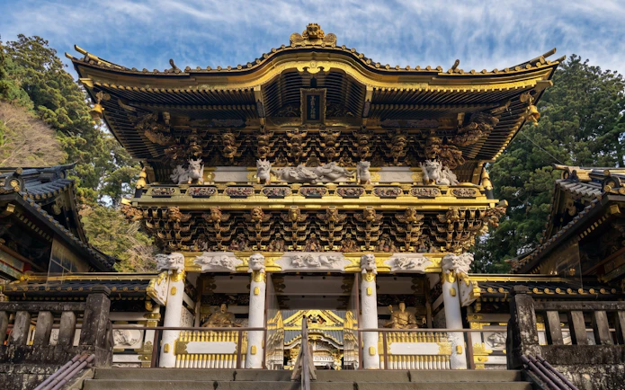 Yōmeimon Gate at Nikko Toshogu Shrine, Tochigi Prefecture, Japan.