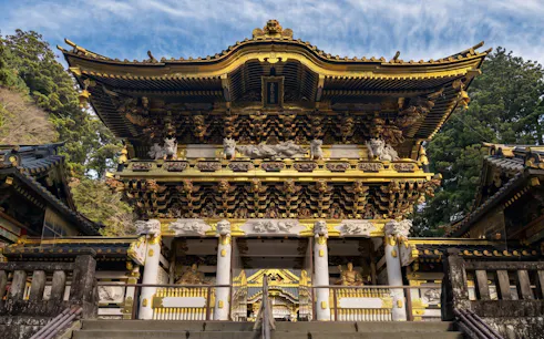 Yōmeimon Gate at Nikko Toshogu Shrine, Tochigi Prefecture, Japan.