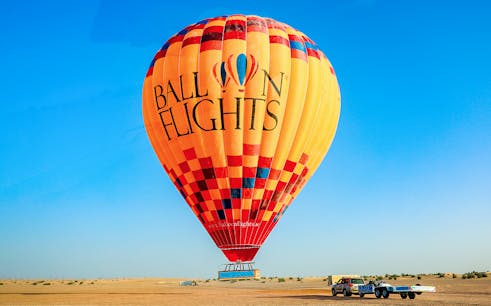 sunrise hot air balloon experience with falcon photography & camel ride-1