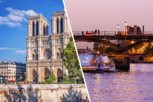 Notre-Dame Exterior Guided Tour with Evening Paris Illuminations