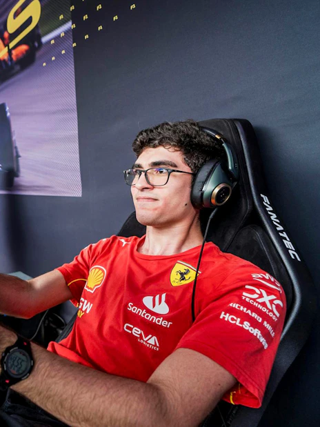 Race simulator experience at Formula 1 Singapore Grand Prix.