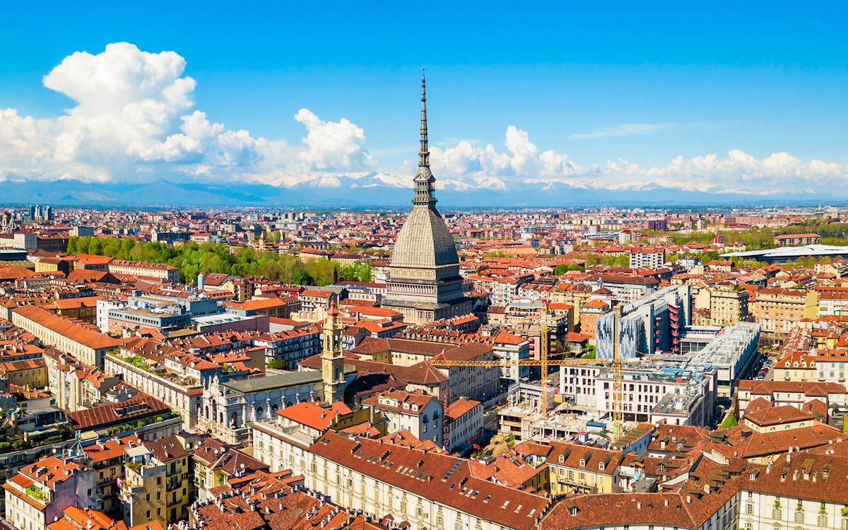 Turin Cityscape with Mole Antonelliana