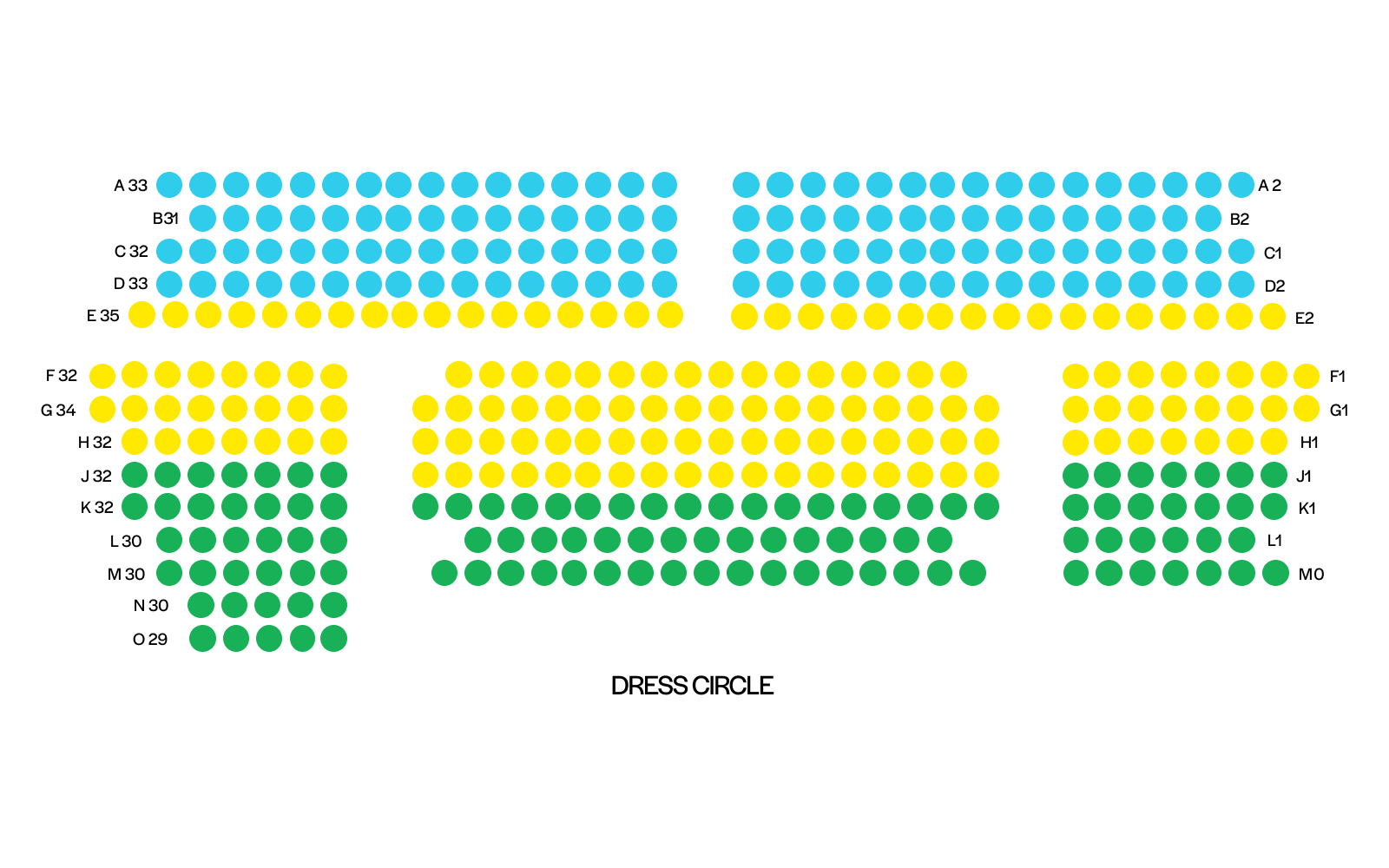 prince edward seating plan
