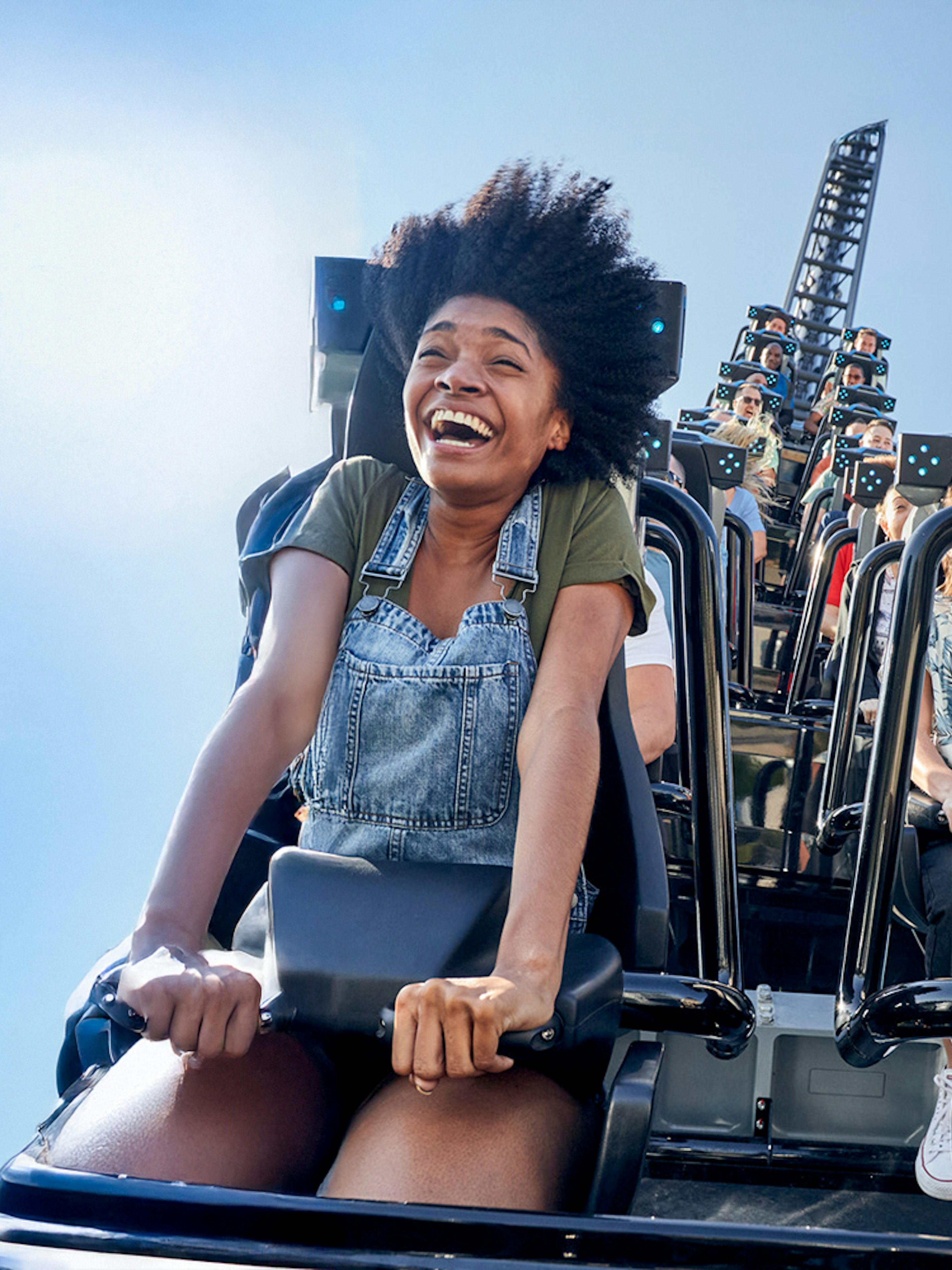 Guests enjoying a rollercoaster at Universal Studios Resort, Orlando, Florida.