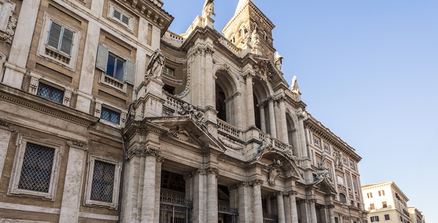 facade of basilica of st mary major