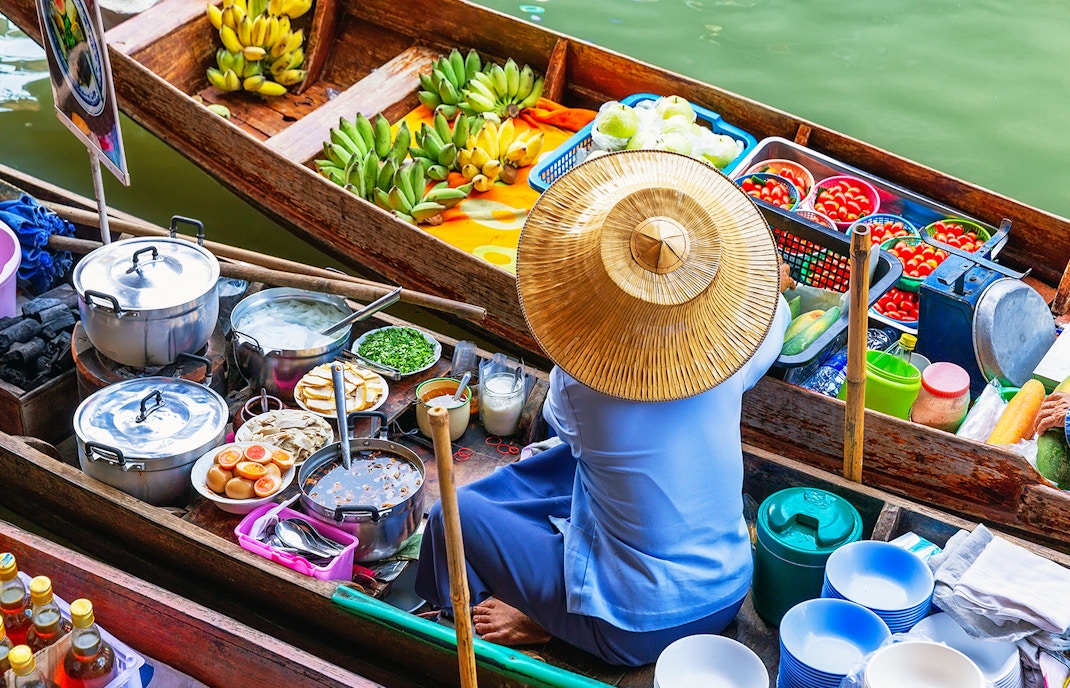 Traditional floating market, Bangkok, Thailand