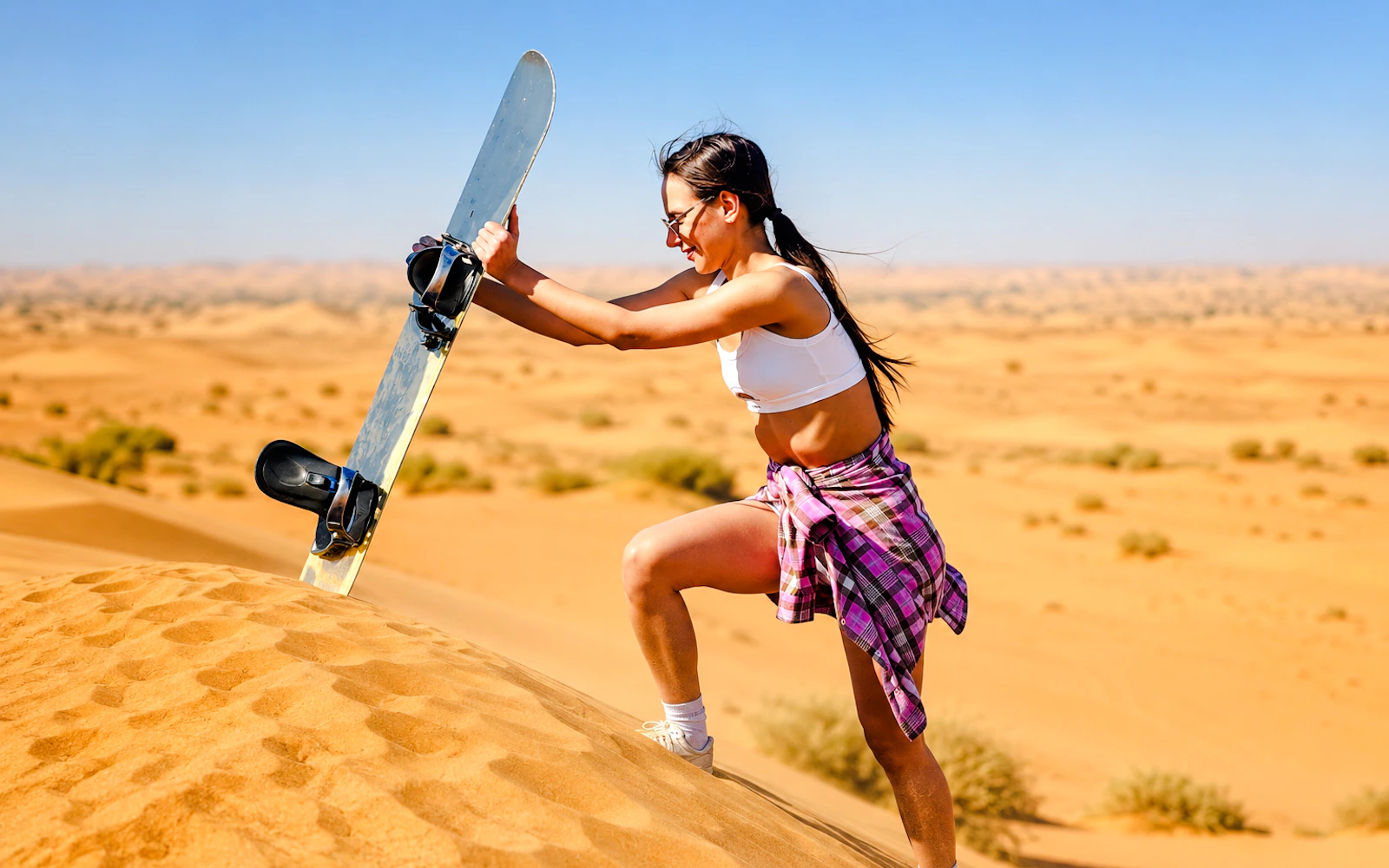 Dubai Desert Safari with Transfers, Dune Bashing, Camel Ride & Sandboarding