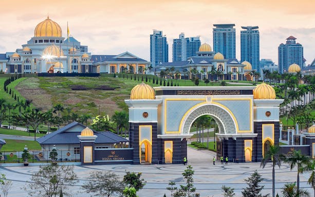Istana Negara entrance in Kuala Lumpur, part of the Private Full-Day 10 Wonders Tour.