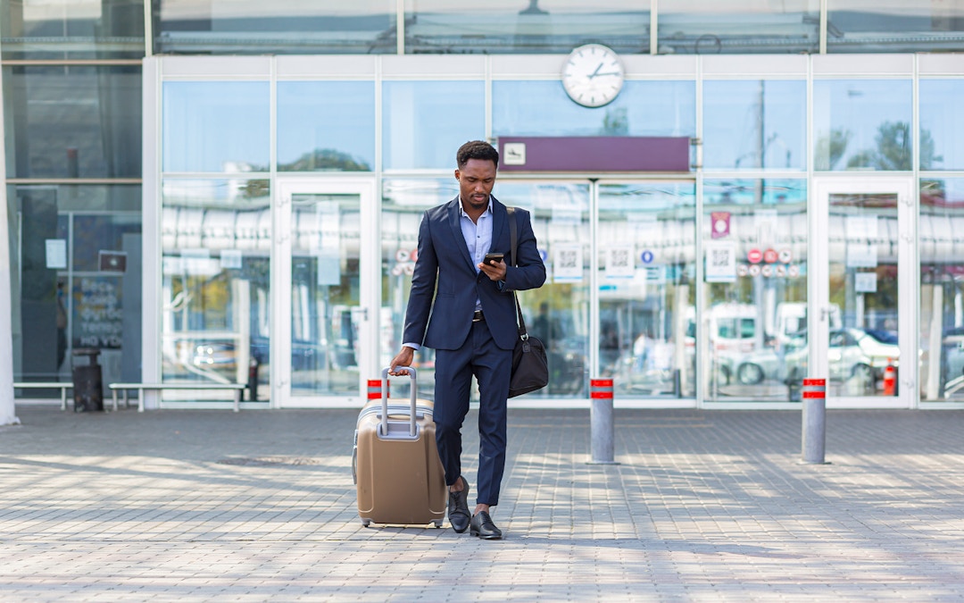 Man at airport