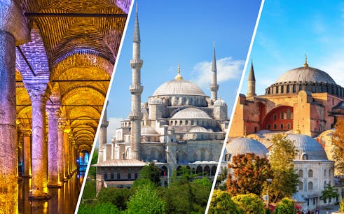 combo: basilica cistern + blue mosque + hagia sophia guided tour tickets-1