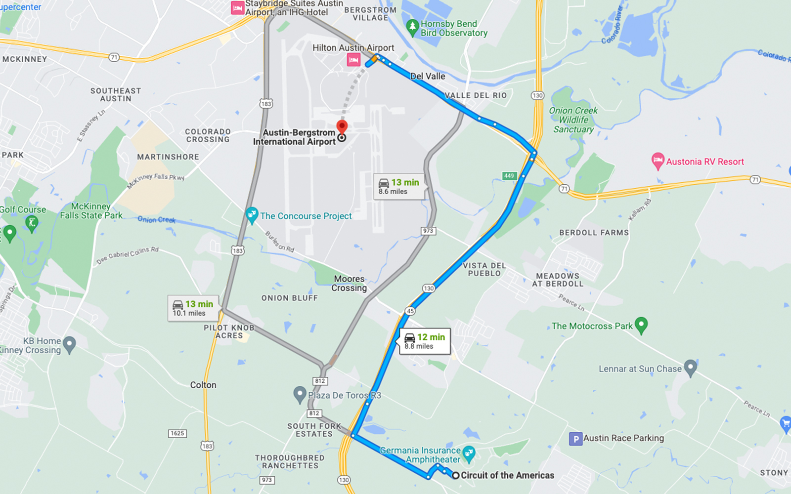 Getting to Austin GP 2023