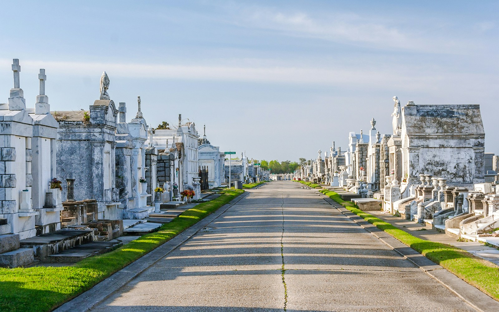 Tombs and mausoleums in a New Orleans cemetery, Louisiana.