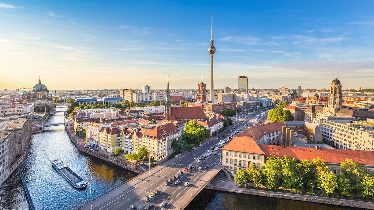 Berlin in Germany with a train pass