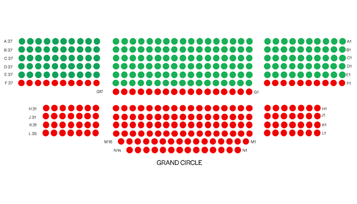 prince edward seating plan