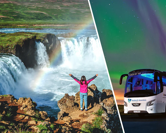 Reykjavik: Northern Lights & Golden Circle Full Day Trip