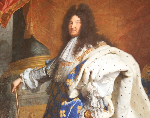 Portrait of King Louis XIV at the Louvre Museum, Paris