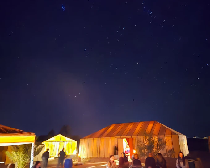 From Marrakesh: Mhamid and Erg Chigaga Desert Tour with Camel Trek and Camp