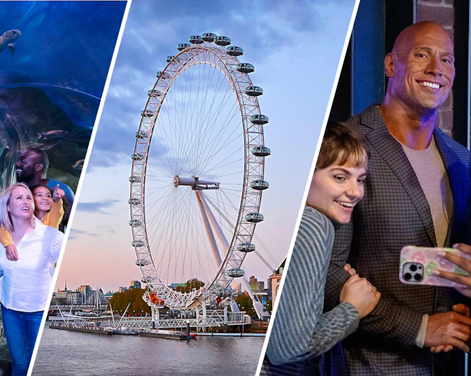 Combo: London Eye + Madame Tussauds + SEA LIFE London Aquarium Tickets