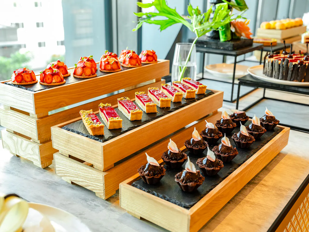 Dessert selection at Hyatt Regency Nha Trang's Lobster and Seafood BBQ Buffet Dinner, Nha Trang.