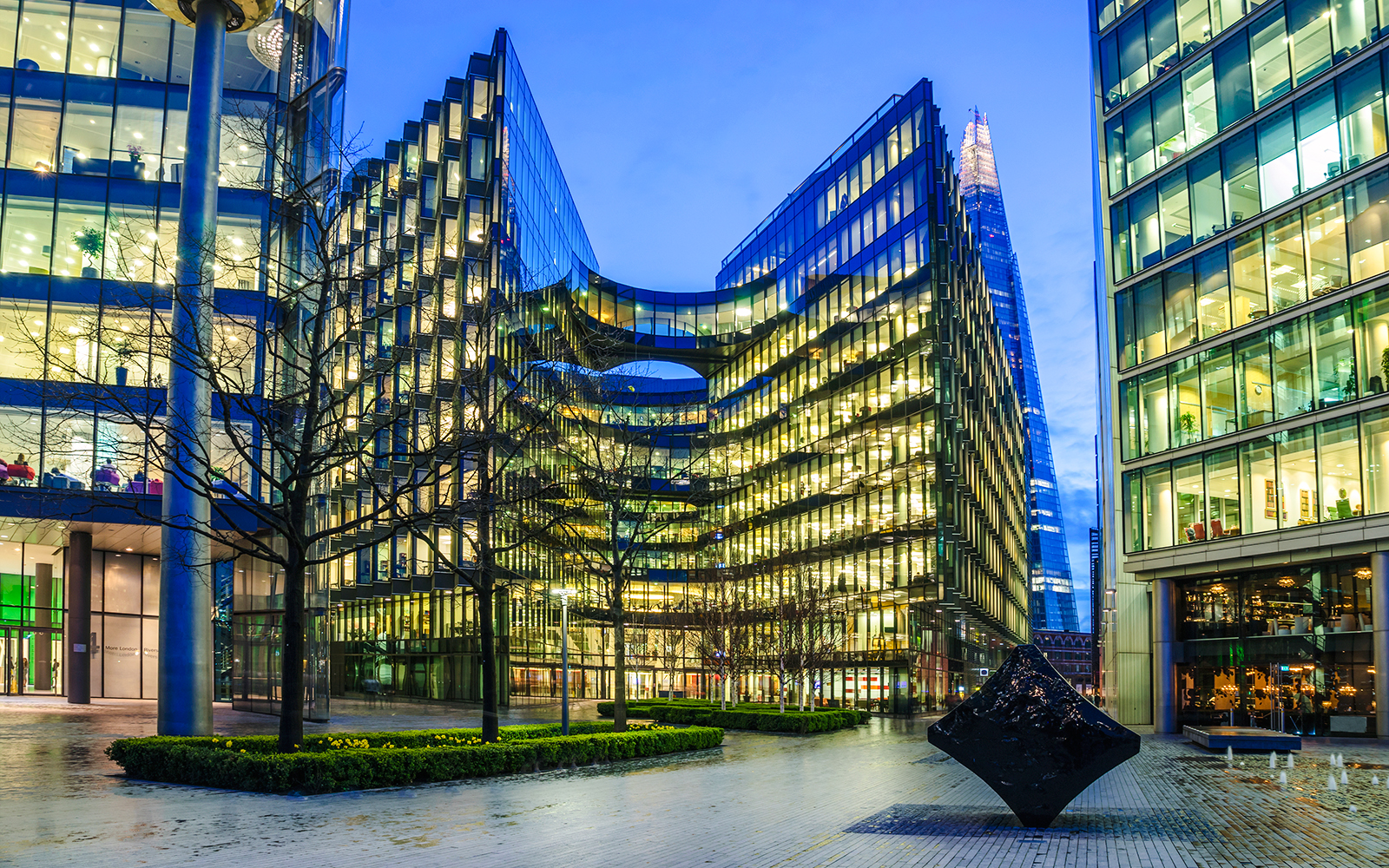 More London buildings at Southwark with the Shard in the background.