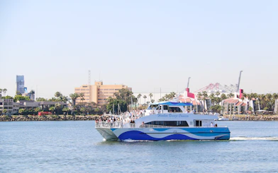Long Beach harbor cruise boat for whale watching and dolphin tour.