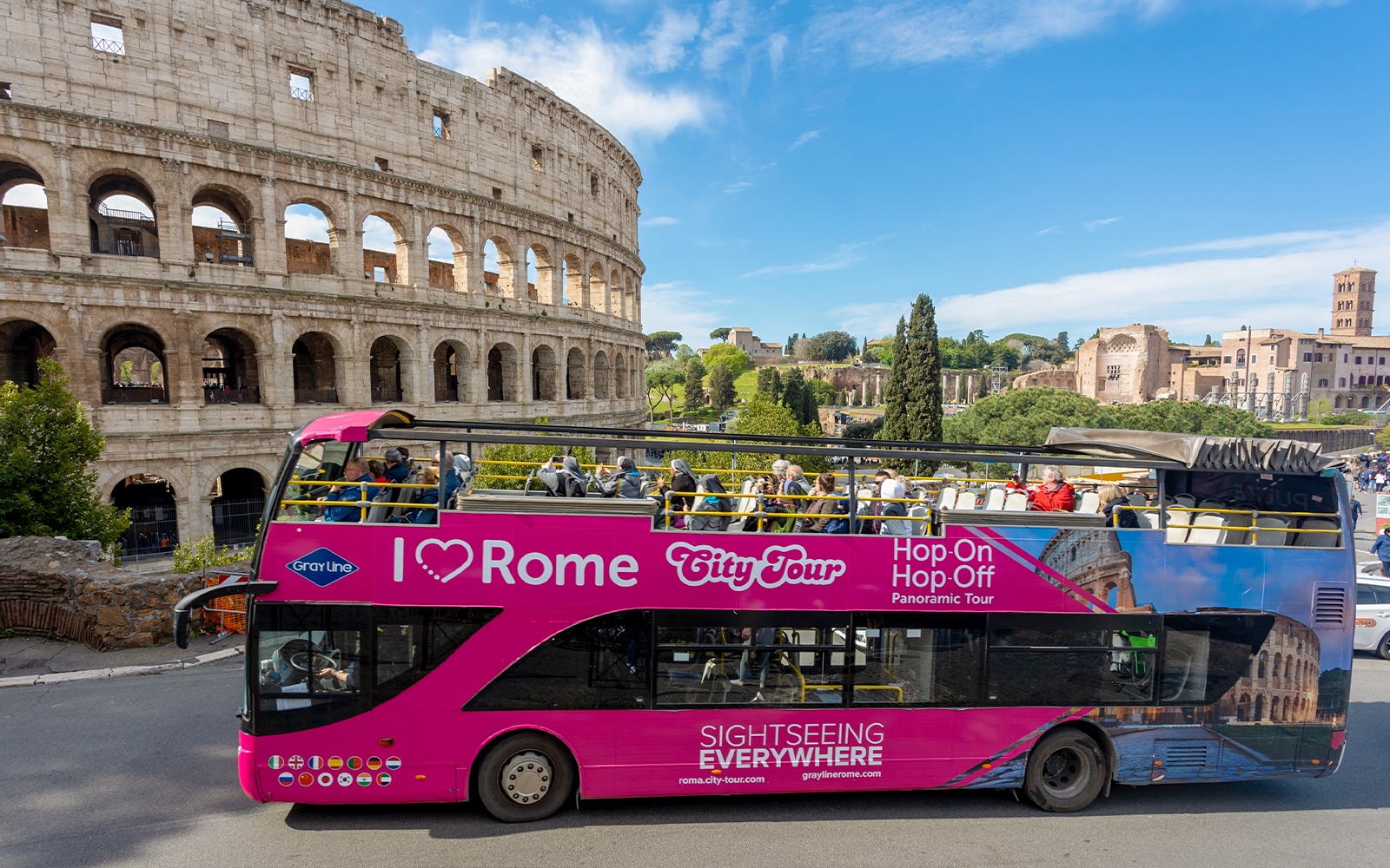 I Love Rome Hop-On Hop-Off Bus at the Colosseum