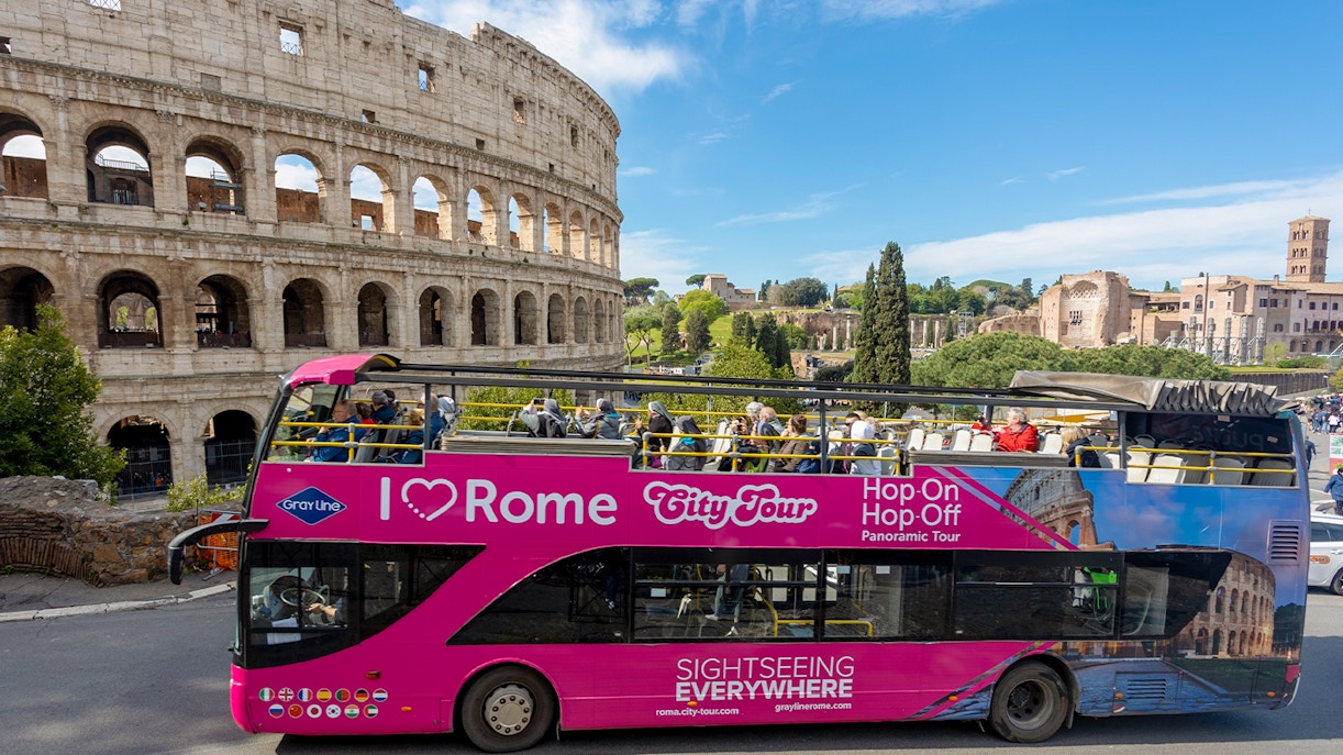 I Love Rome Hop-On Hop-Off Bus at the Colosseum