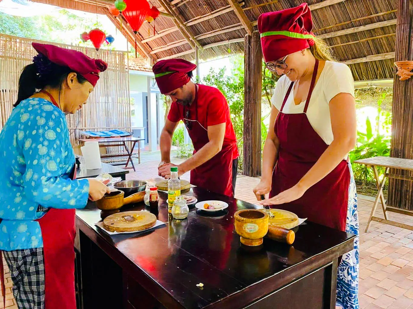 farm-to-table experience at tra que with cooking class-1