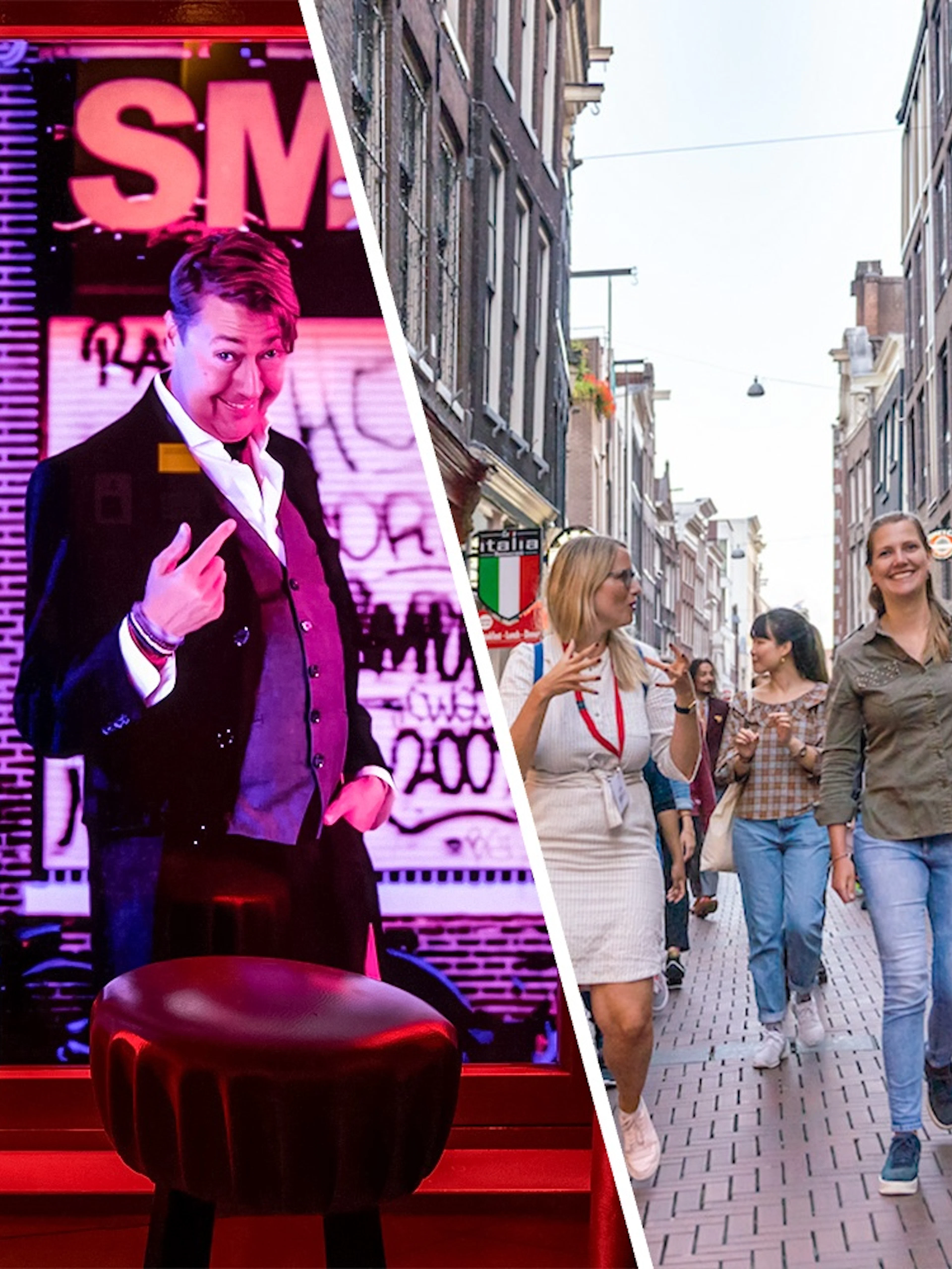 Red Light Secrets Museum exhibit and guided tour in Amsterdam's Red Light District.