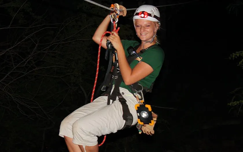 Night Zipline Adventure with Campfire S'mores Image 10