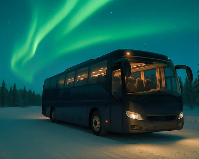 Rovaniemi: Northern Lights Coach Tour with Guaranteed Sightings
