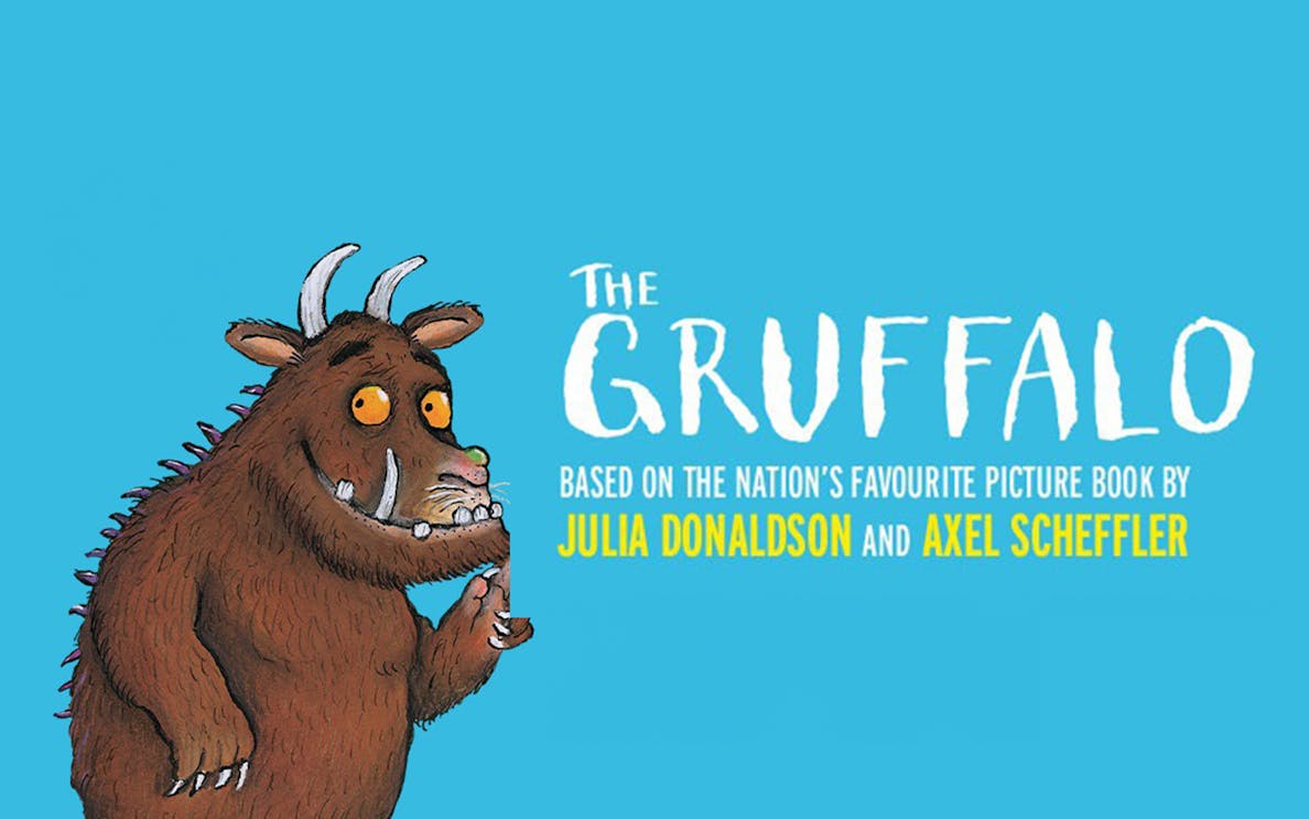 Gruffalo character illustration from the book by Julia Donaldson and Axel Scheffler.