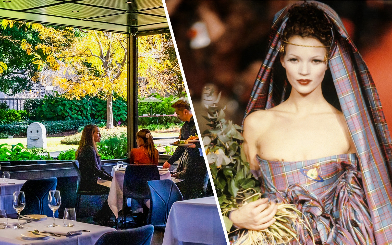 Dining at NGV garden restaurant and Kawakubo fashion exhibit, Westwood | Kawakubo Exhibition Tickets.
